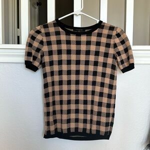 Checked Sweater Tee
